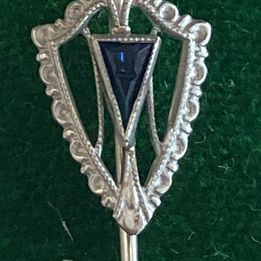 Antique Art Nouveau by Belais 10ct Sapphire Stick pin Rare find