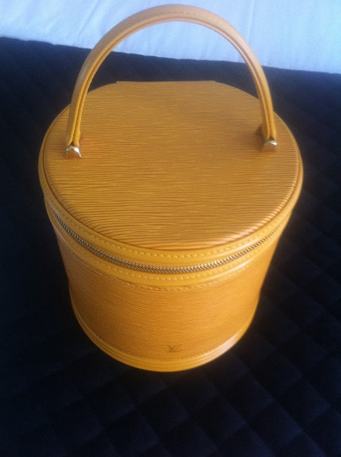 The Louis Vuitton Yellow Epi leather Cannes Vanity/Handbag