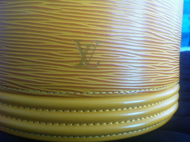 The Louis Vuitton Yellow Epi leather Cannes Vanity/Handbag