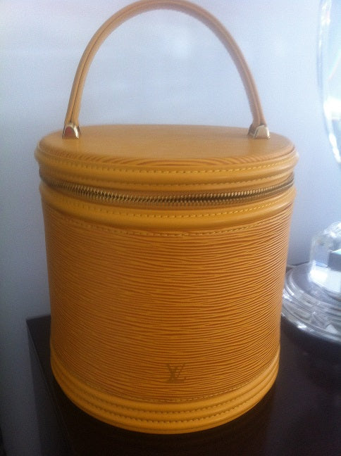 The Louis Vuitton Yellow Epi leather Cannes Vanity/Handbag