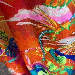 Mens Hotel Franks by Camilla Silk Shirt Night of the Flamingo