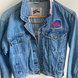 Planet Hollywood South Coast Plaza California Denim Jacket with 12 badges