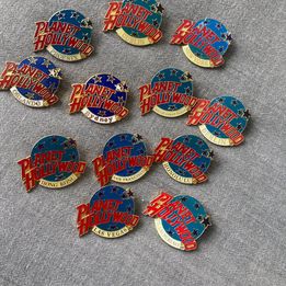 Planet Hollywood South Coast Plaza California Denim Jacket with 12 badges